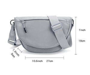 Bolso Bandolera de Poliéster, Bolso de Cintura Deportivo y para Yoga, Bolso de Hombro Resistente al Agua para Uso Diario al Aire Libre con Correa Ajustable - Product Image 1
