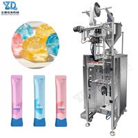 Machine d'emballage de sachets de gélatine à coins arrondis à trois soudures latérales pour pâtes visqueuses, gelée de fruits, beurre de noix, chocolat, caramel, personnalisée et anti-fuite