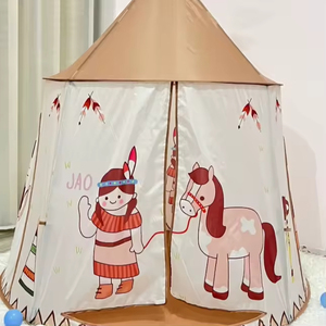 Tente tipi pour enfants, tente indienne, yourte, tente pour enfants, maison de jeu intérieure, tente de couchage écologique pour garçons et filles, vente chaude - Product Image 2