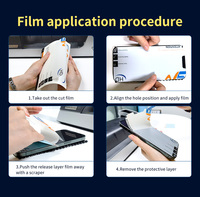 Protection d'écran universelle en hydrogel EPU 120*180mm HD transparente/mate/anti-lumière bleue/confidentialité, film en TPU hydrogel, film de découpe