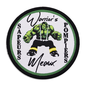 Crochet et boucle de bordure de Merrow brodé en vrac de haute qualité ou <span class=keywords><strong>fer</strong></span> à repasser sur un patch d'étiquette tissé personnalisé pour vêtements - Product Image 3