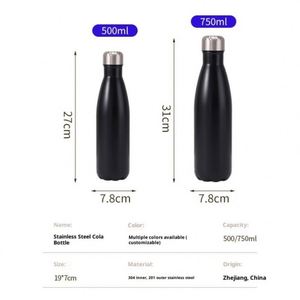 Bouteille isotherme double paroi 304 à petite ouverture pour extérieur, maintien des boissons chaudes ou froides pendant 6 à 12 heures, portable pour la randonnée - Product Image 4