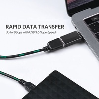 Adaptateur OTG USB 3.0 Type C mâle vers femelle Xput, connecteur portable pour transfert de données smartphone et ordinateur portable