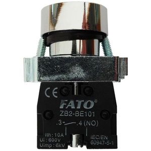 Bouton poussoir de panneau 10A 600V noir avec indicateur de flèche pour usage industriel - Product Image 3