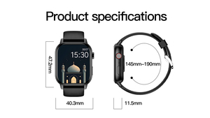 Reloj Inteligente Musulmán de Alta Gama NoorTime FW35 con Carga Magnética a Prueba de Agua y Batería de 5-7 Días - Product Image 4