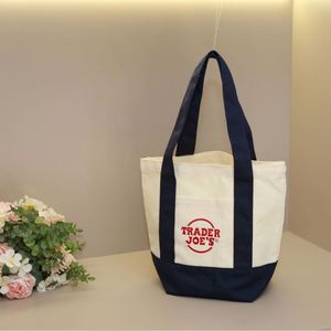 Sac de courses en toile épaisse personnalisé avec logo imprimé, sac de courses réutilisable en coton, grand format, en vrac - Product Image 5