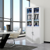 Armoire de rangement de bureau en métal Homniture avec serrure, armoire en acier durable pour documents, dossiers, papeterie