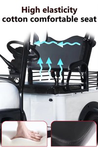 Voitures de <span class=keywords><strong>golf</strong></span> électriques miniatures attrayantes, buggy 2 places avec moteur sans balais, autonomie de 50-70 km, pour la location dans les parcs d'attractions - Product Image 2