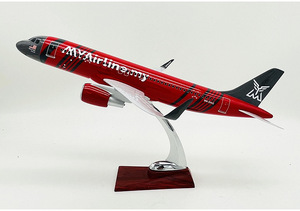 โมเดลเครื่องบิน A320 1:100 <span class=keywords><strong>A320neo</strong></span> สายการบินของฉันเครื่องบินเรซิ่นขนาด37ซม. เครื่องบินจำลอง A320ที่กำหนดเอง - Product Image 3