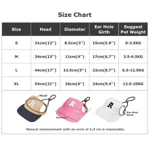 Adjustable Comfortable Eco-Friendly Breathable Small Medium Canvas Pet Hat Summer Fashion Sport Style Baseball Ear <strong>Cap</strong> <strong>Flat</strong> - Product Image 6