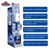 Mini machine à grue à monnayeur pour collection de poupées, armoire de jeu d'arcade à prix, en plastique, certifiée CE, 1 an, personnalisable
