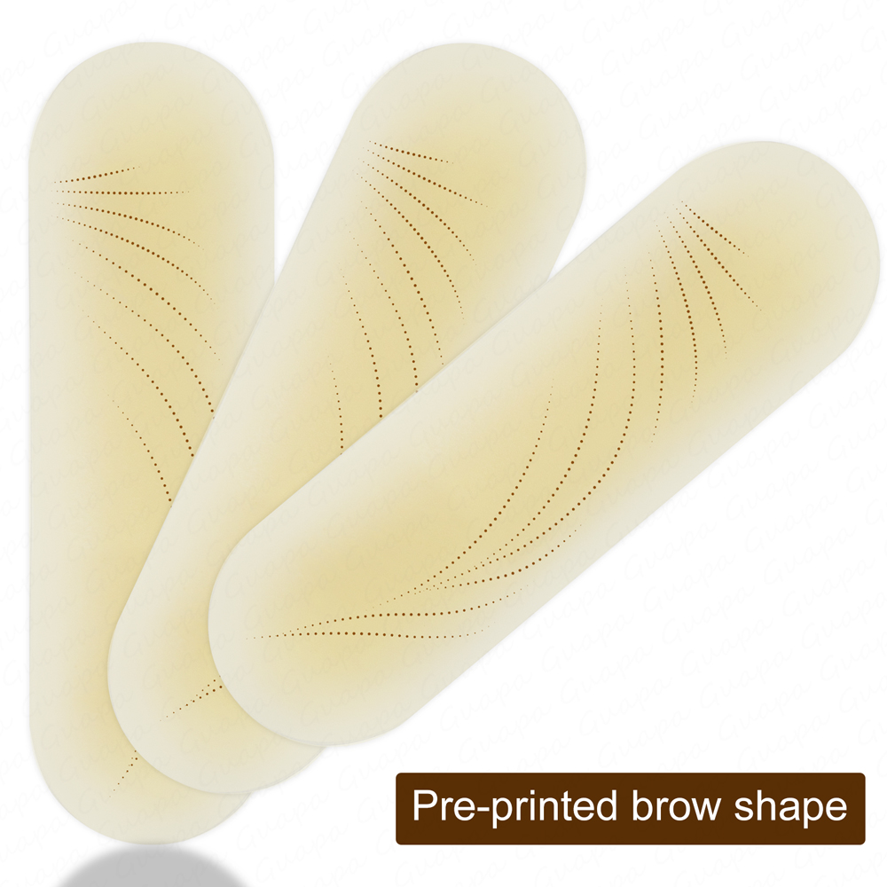 Silicone Microblading Eyebrow Tattoo Practice Eyebrow Skin Sticker Tattoo Real Permanent Makeup Eyebrow Design Sticker Stencil