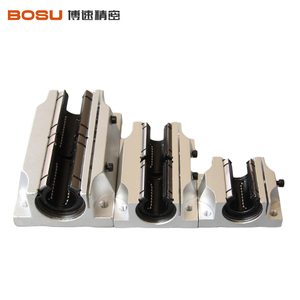 Hướng dẫn tuyến tính hình trụ tbr16luu với mặt bích mở nhôm trượt nhôm hướng dẫn chiều dài tùy chỉnh SBS - Product Image 3