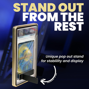 Bảo Vệ UV Có Thể Gập Lạ<span class=keywords><strong>i</strong></span> Đứng 35pt 2-Trong-1 Kim Loạ<span class=keywords><strong>i</strong></span> Từ Tính Xếp Hạng Thẻ Giao Dịch Hiển Thị Tấm Mags <span class=keywords><strong>Bumper</strong></span> Trường Hợp Cho PS A/C GC Tấm - Product Image 6