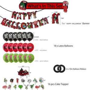 New Creepy Halloween-themed Party with Flag Cake and <b>Balloon</b> <b>Decorations</b> - Product Image 2