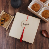 Boîte en bois à 9 compartiments pour Dessert Biscuits Donut Coffret cadeau 9 trous Gâteau Dessert Cuisson Boîtes en bois