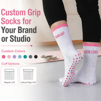 Chaussettes de yoga et de Pilates personnalisables de qualité supérieure, antidérapantes, avec grip en forme d'étoile, pour femmes