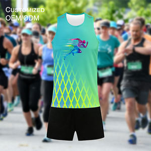 Maraton Koşu Atleti Spor Fitness Antrenman Hafif Nefes Alabilen Fileli Rüzgar Geçirmez Hızlı Kuruyan Maraton Koşu Yeleği - Product Image 1