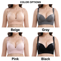 Soutiens-gorge grande taille personnalisés en gros, soutiens-gorge de sport push-up fins tissés avec soutien latéral pour femmes, bretelles larges réglables