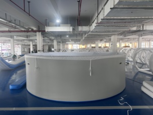 <span class=keywords><strong>Piscine</strong></span> gonflable DWF gris clair bleu, paroi rigide haute pression pour extérieur. - Product Image 3