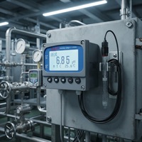 DONGRUN Transmetteur de pH/ORP numérique industriel intelligent simplifié avec écran LCD, certifié CE, pour la surveillance du traitement de l'eau