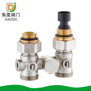 Vanne de régulation de chauffage en laiton nickelé universelle domestique et internationale, directement de l'usine, avec union à filetage externe - Product Image 5