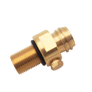 Válvula de Pasador Recargable de Latón Dorado OEM Personalizable M18*1.5, Entrada TR21-4, Compatible con Carbonatador Doméstico - Product Image 3