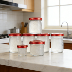 Bocaux en verre hermétiques multi-tailles pour aliments, qualité alimentaire, contenants de stockage scellés, bocaux de conserve, bouteilles en verre à ouverture facile par torsion - Product Image 5