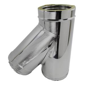 Conector Braga de doble pared, accesorios de hierro de plástico de 80/130mm, técnica de fundición de superficie chapada Lisa para cabezal de tubos de 10mm y 12mm - Product Image 2