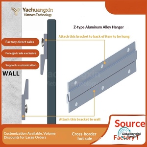 Z-Type Aluminum Alloy <b>Wall</b> Hanger <b>Bracket</b> for <b>Heavy</b> <b>Duty</b> Mounting Support Customizable Industrial Use - Product Image 4