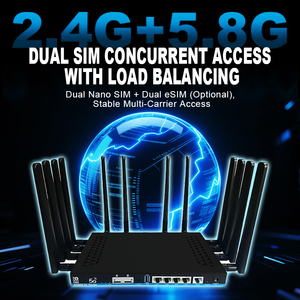Ricche interfacce per Router di rete doppio modulo Dual SIM interno 2 Standard M2 porta industriale Performrance 5G WIFI 6 <span class=keywords><strong>Route</strong></span> - Product Image 4