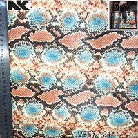 V 357 nouveau motif de fleur python PVC et PU cuir artificiel pour sacs, sacs à main, chaussures, ceintures