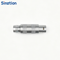 Connecteur coaxial demi-lune ERA&FFA 1S S Series Push-Pull (Ensemble Mâle/Femelle) avec noyaux personnalisables CN/GUA