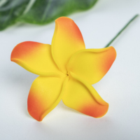 Klip rambut bunga telinga dekorasi pesta dansa Hawaii buatan pilihan rambut Plumeria busa EVA 7CM