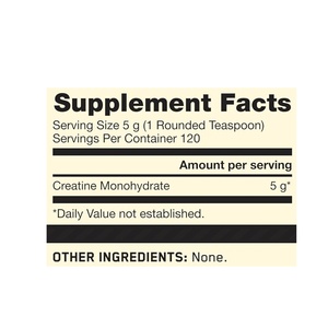 Créatine monohydrate micronisée en poudre, sans saveur, 120 portions, 600 grammes, qualité alimentaire, durée de conservation de 2 ans (l'emballage peut varier) - Product Image 2