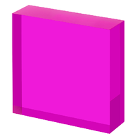 Socle d'affichage en bloc acrylique solide Cube en plexiglas sur mesure