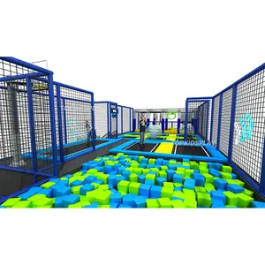 Trampolin beliebter Springpark Erwachsene Aerobic Trampoline Park Kinder Indoor-Spielplatz interaktives Trampolin