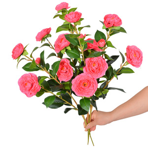 Flor Artificial de Camelia de Seda, Rama Individual, Impermeable, Decoración para el Hogar, Día de San Valentín - Product Image 5