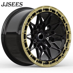 JJSEES Nouvelle conception 17X 10 18X 9 19X9.5/10 <span class=keywords><strong>Vert</strong></span> <span class=keywords><strong>Jantes</strong></span> monobloc Beadlock Concave profondes 5x120 5x114.3 5x112 Pcd pour BMW M340i - Product Image 4