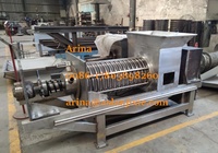 Industriële 500Kg Per Uur Fruitgroentesap Ontwateringsmachine Kokosnoot Gember Citroen Schroef Pers Juicing Machine