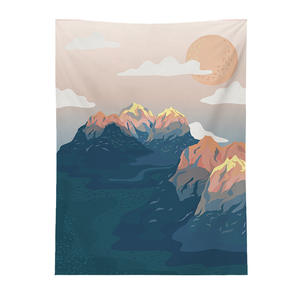 Decoración de Fondo Bohemia para Alojamiento y Desayuno, <span class=keywords><strong>Tapiz</strong></span> con Arte Nórdico, Bloques Geométricos, Patrón de Girasol y <span class=keywords><strong>Cactus</strong></span>, Impresión de Letras - Product Image 3