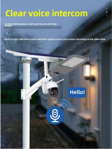 Lampe solaire de rue LED automatique 3 en 1 de haute qualité, moderne, avec poteau carré, 500 watts, avec caméra, pour extérieur - Product Image 4