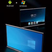 Pantalla Táctil Inteligente ETTO de 32/43/50/55 Pulgadas, 4K, 20 Puntos Táctiles, con Sistema Operativo Android 14, para Señalización Digital en Restaurantes