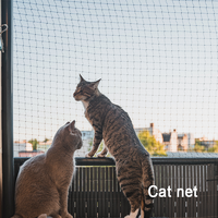 Filet de protection pour chat pour terrasse, enclos extérieur pour animaux de compagnie, protège les chats des oiseaux