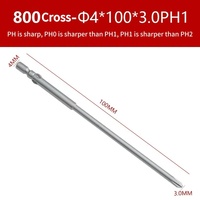 Jeu d'embouts de tournevis électrique série 800, embouts magnétiques Phillips croisés PH1 PH2 en acier allié S2, tige de 4 mm, embouts de tournevis, outils électriques
