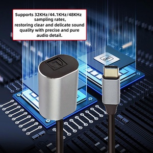 Câble adaptateur USB Type C Toslink femelle SPDIF, câble audio USB C vers SPDIF <span class=keywords><strong>PCM</strong></span> à fibre optique - Product Image 5