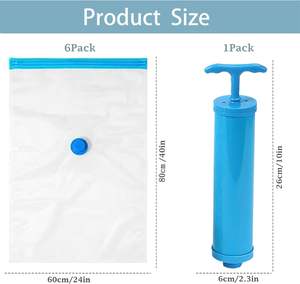 Bolsas de Almacenamiento al Vacío de Alta Calidad para Ahorrar Espacio, para Ropa, con Bomba - Product Image 2