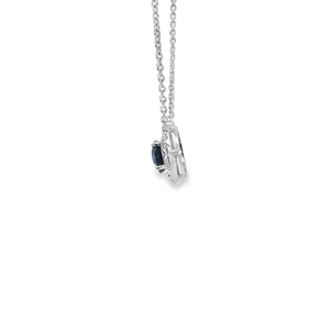 Colgante Ovalado Geométrico Vintage de Oro Sólido de 18K con Engaste para Diamante, Sin Gema, Listo para Joyería Fina, Amuleto de Boda, Regalo - Product Image 3