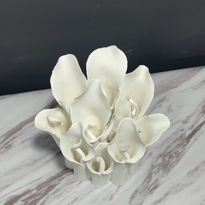 Nordic White Ceramic Flower <b>Vases</b> <b>Unique</b> Modern Chinese Style Glazed and Matt for Home Decor and Office - Product Image 6