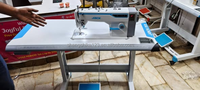 Nouvelle machine à coudre Jack F6 à entraînement direct, point droit, avec table complète, machines à coudre industrielles à vendre